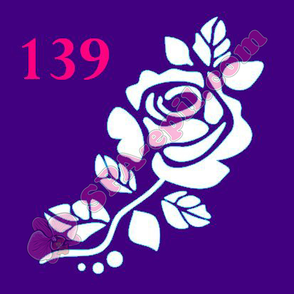 Трафарет для биотату № 139 ("Роза")